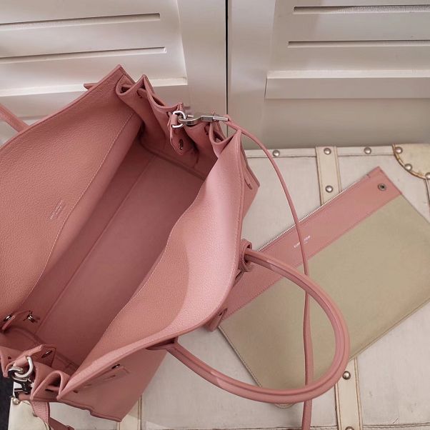 YSL original soft calfskin large sac de jour bag 464960 pink