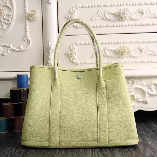 Hermes original calfskin garden party 36 bag G0360 lemon yellow