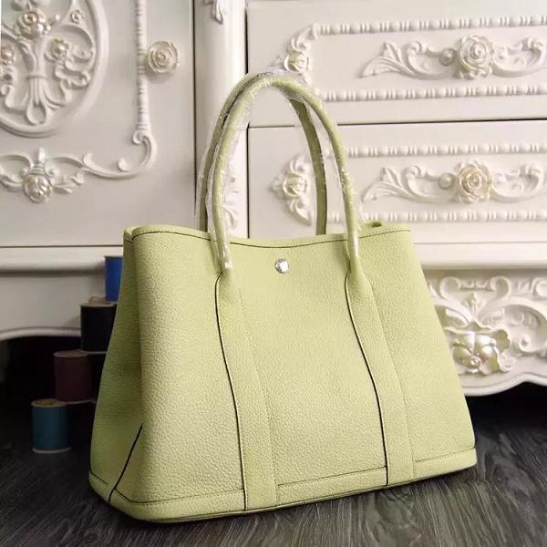 Hermes original calfskin garden party 36 bag G0360 lemon yellow