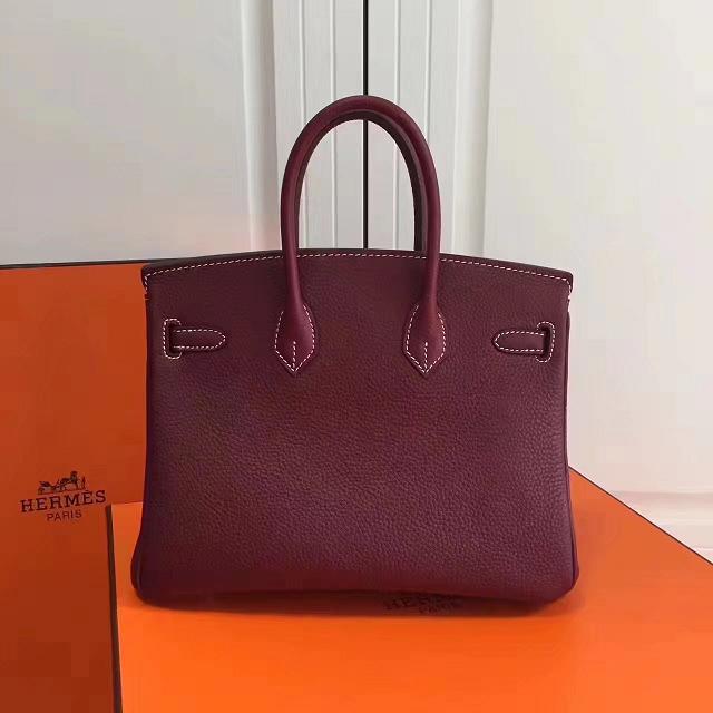 Hermes imported togo leather birkin 30 bag H0030 burgundy