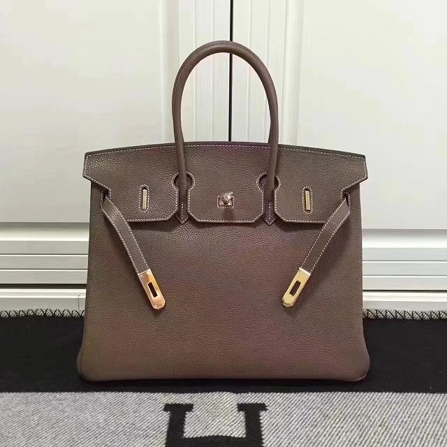 Hermes imported togo leather birkin 30 bag H0030 light brown