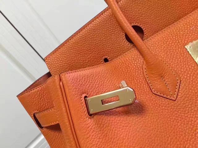 Hermes imported togo leather birkin 35 bag H0035 orange
