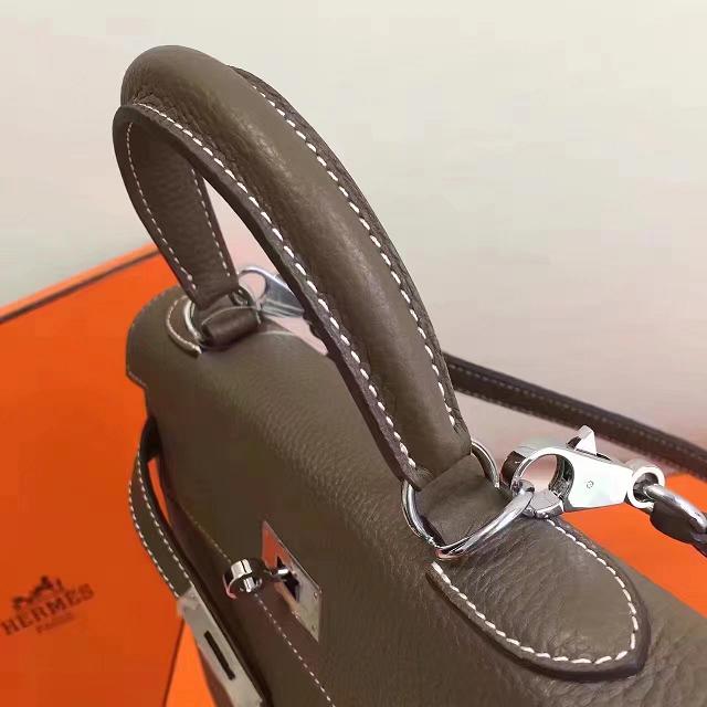 Hermes imported togo leather kelly 28 bag K0028 brown