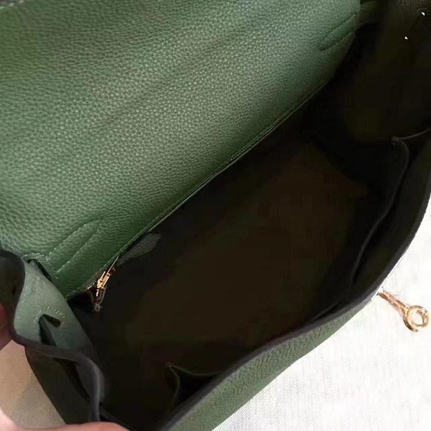 Hermes original togo leather kelly 28 bag K28 vert veronese