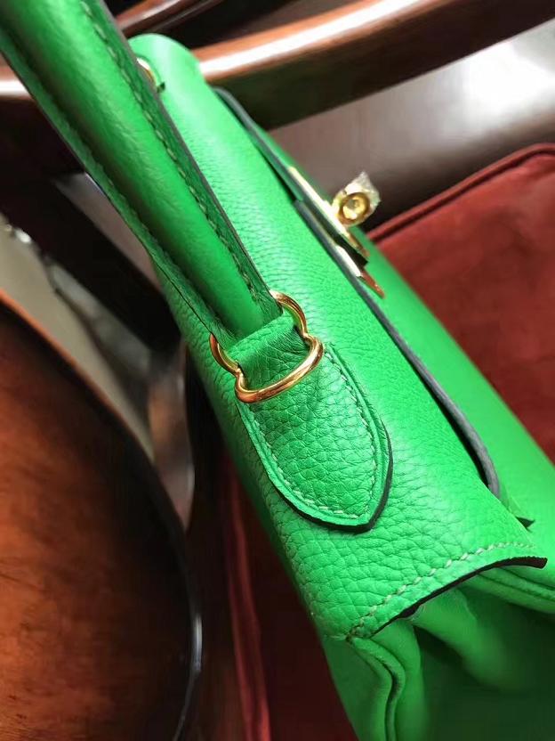 Hermes original togo leather kelly 28 bag K28 green