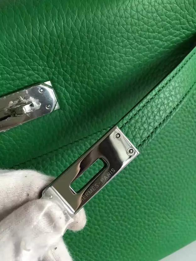 Hermes togo leather kelly 28 bag K028 green