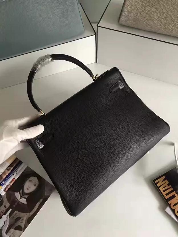 Hermes togo leather kelly 32 bag K032 black