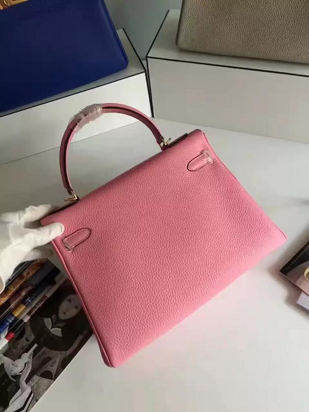 Hermes togo leather kelly 32 bag K032 pink