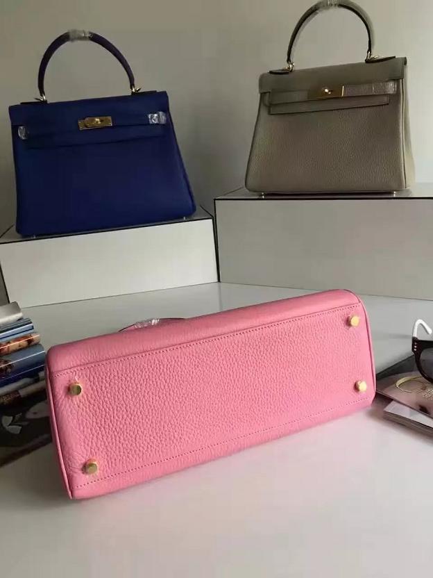 Hermes togo leather kelly 32 bag K032 pink