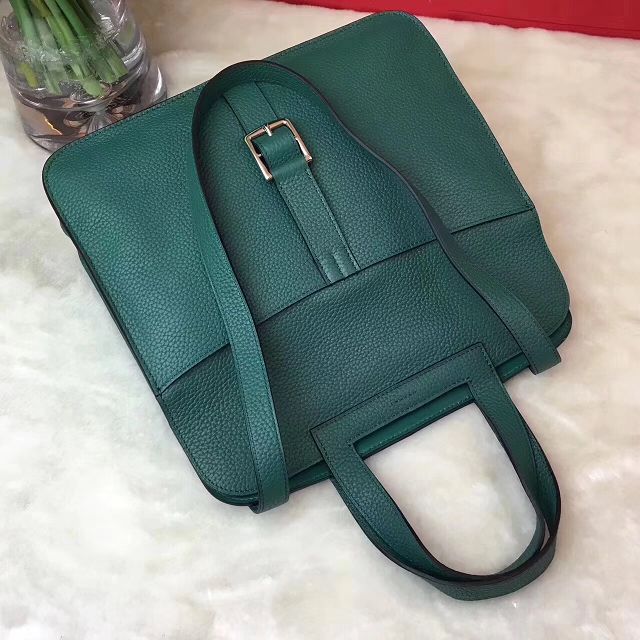 Hermes original togo leather halzan 31 bag H031 olive