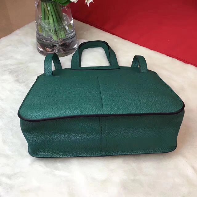 Hermes original togo leather halzan 31 bag H031 vert fonce