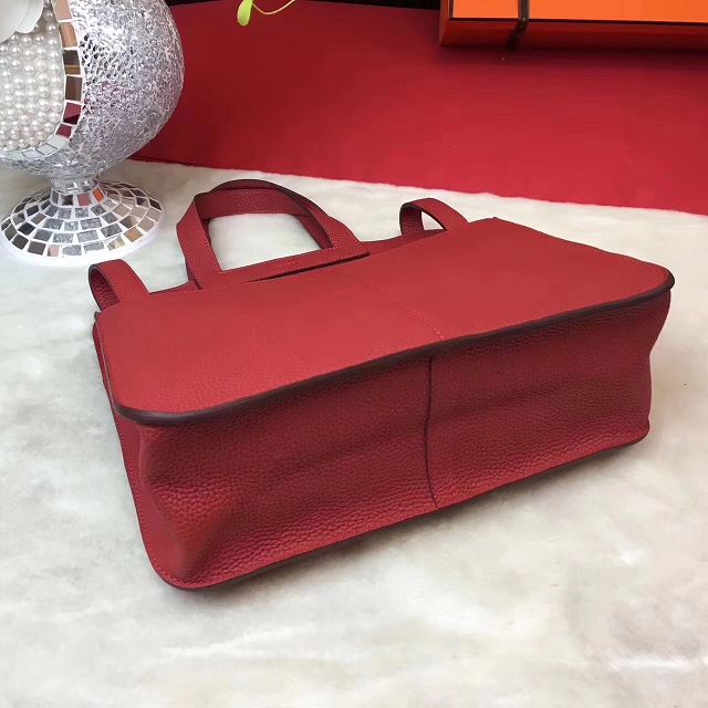 Hermes original togo leather halzan 31 bag H031 red