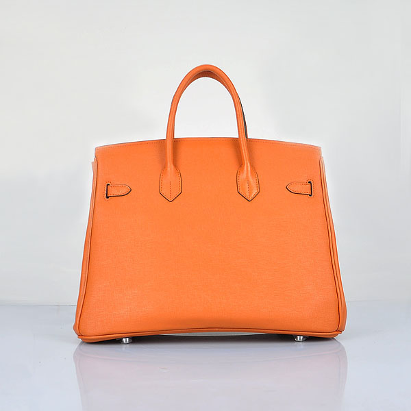 Hermes original epsom leather birkin 25 bag H25 orange