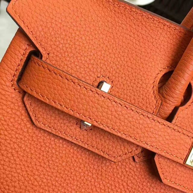 Hermes original togo leather birkin 35 bag H35-1 orange