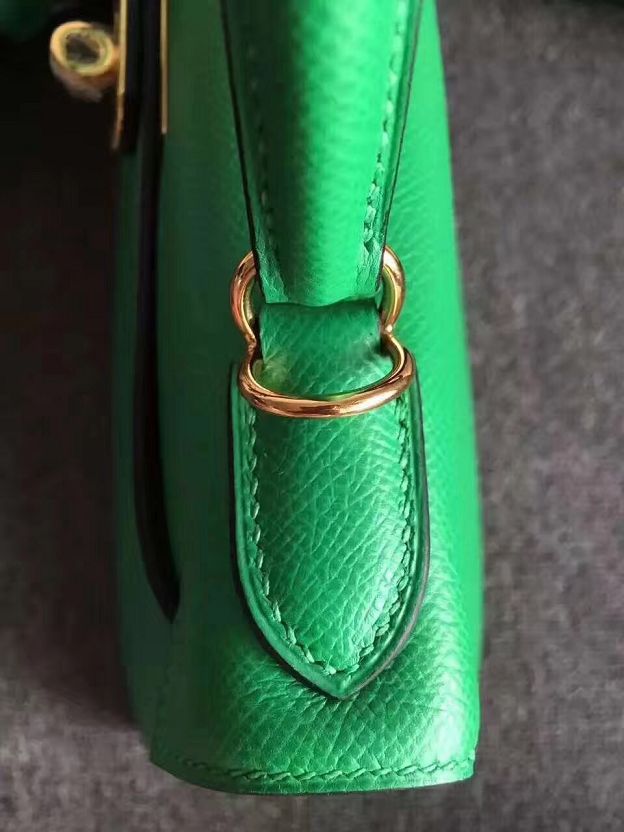 Hermes original epsom leather kelly 25 bag K25-1 green