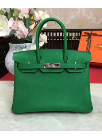 Hermes original togo leather birkin 30 bag H30-1 green