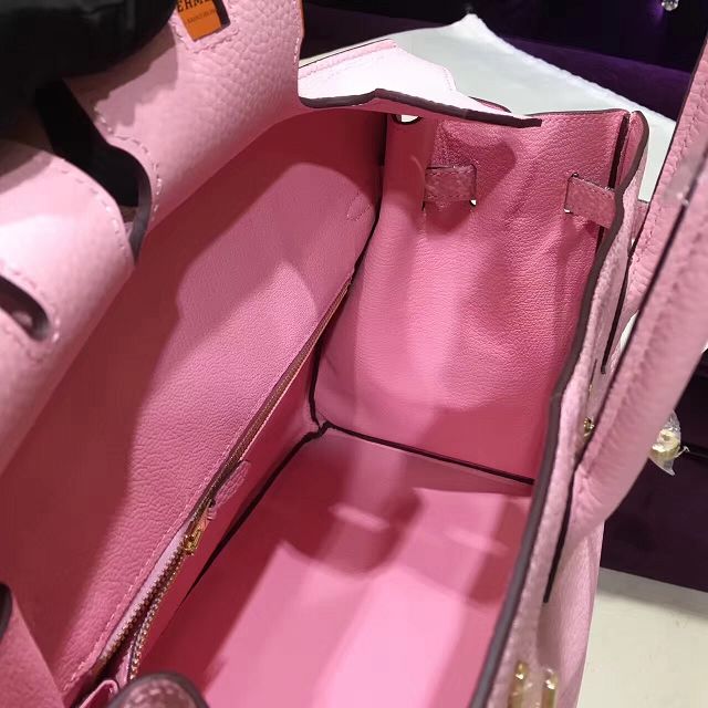 Hermes top togo leather birkin 35 bag H35-2 pink