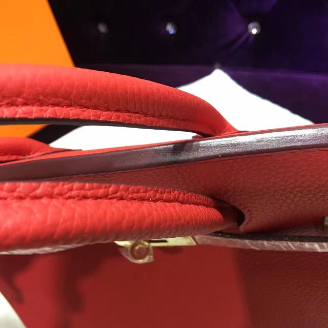 Hermes top togo leather birkin 30 bag H30-2 red