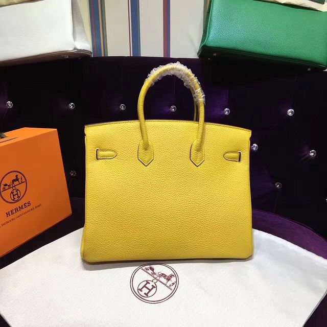 Hermes top togo leather birkin 30 bag H30-2 yellow