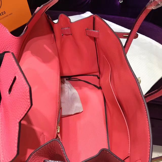 Hermes top togo leather birkin 35 bag H35-2 watermelon red