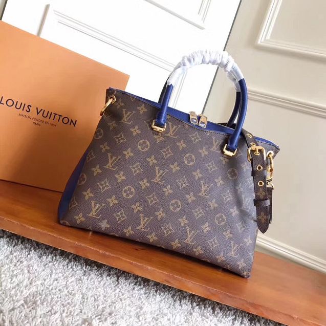 Louis Vuitton original monogram canvas pallas M44042 royal blue