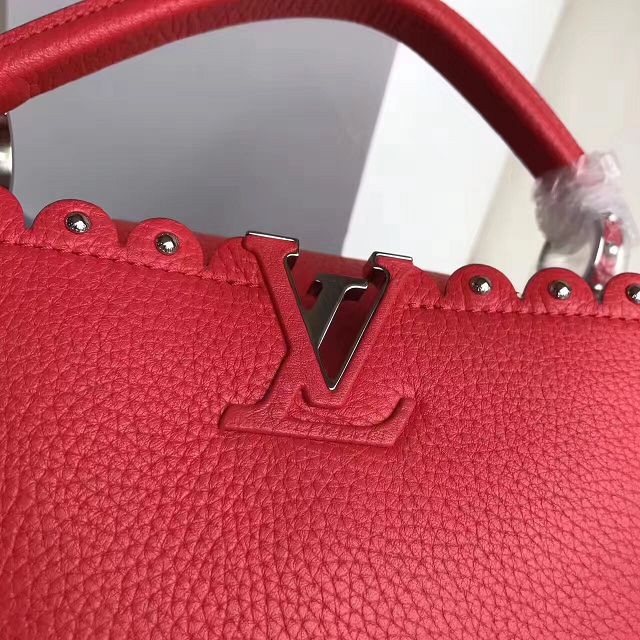 2017 Louis vuitton original taurillon leather capucines BB M54419 red