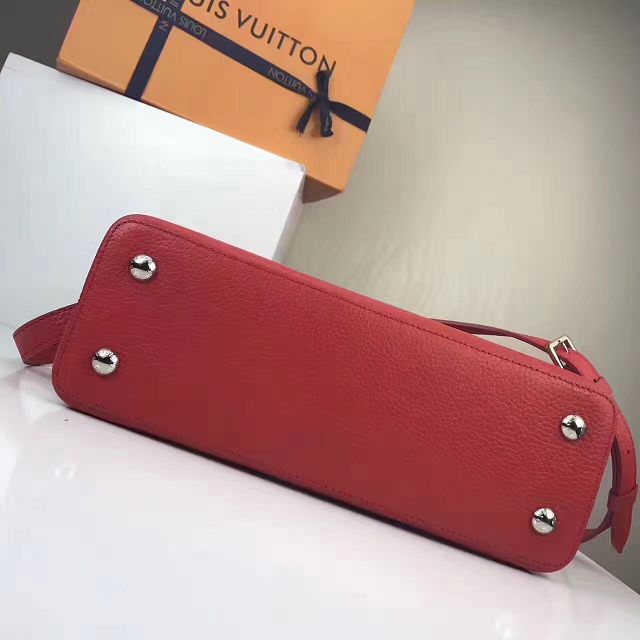 2017 Louis vuitton original taurillon leather capucines PM M54565 red