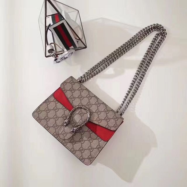 2017 GG dionysus Supreme mini bag 421970 red