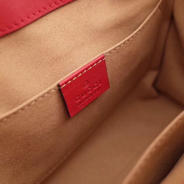2017 GG original canvas padlock medium tote  bag 479197 red