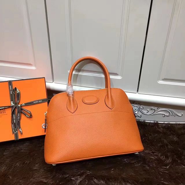 Hermes calfskin medium bolide 31 bag B31 orange