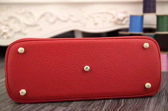 Hermes calfskin medium bolide 31 bag B31 red