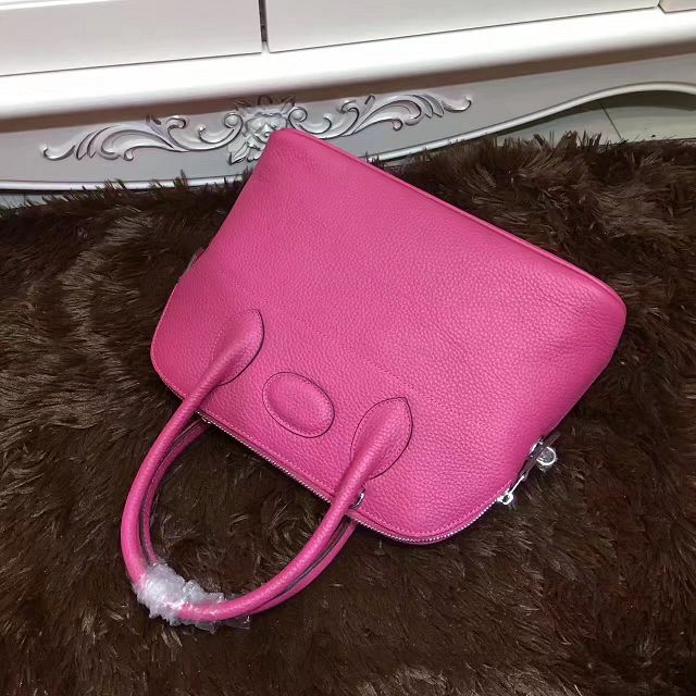 Hermes calfskin medium bolide 31 bag B31 rose red