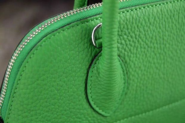 Hermes original togo leather medium bolide 31 bag B031 green