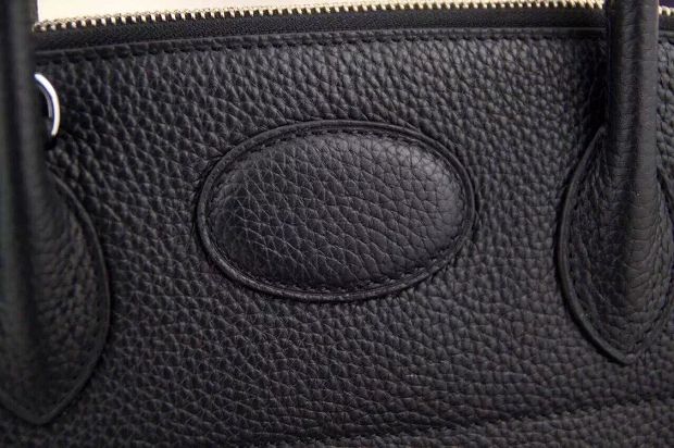 Hermes original togo leather small bolide 27 bag B027 black