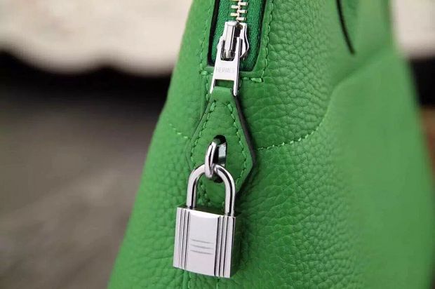 Hermes original togo leather small bolide 27 bag B027 green