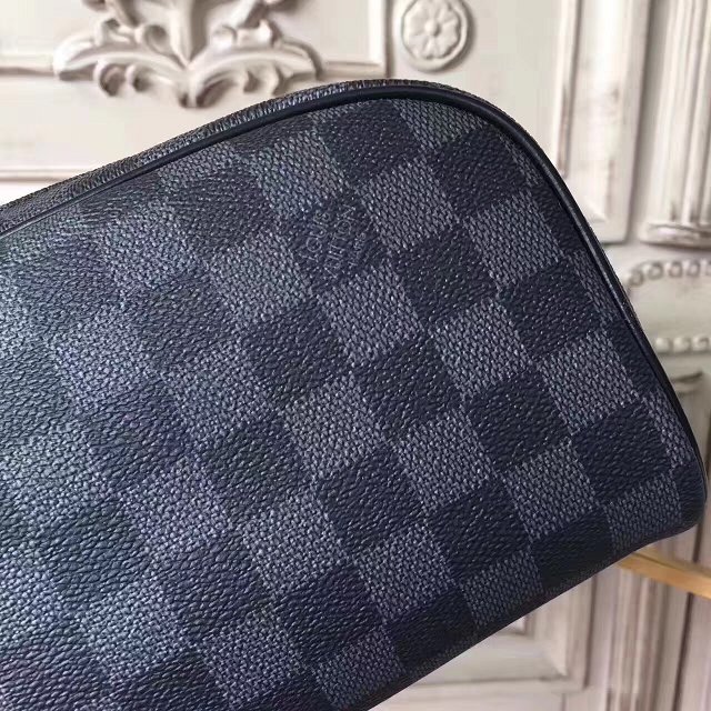 Louis vuitton original damier ebene cosmetic case N47528 black