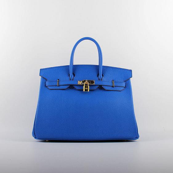 Hermes original togo leather birkin 30 bag H30-1 royal blue