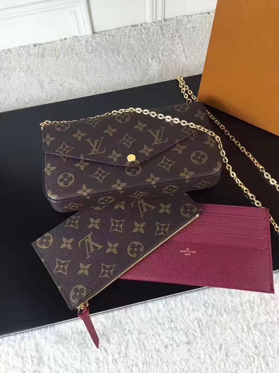 Louis vuitton original monogram canvas pochette felicie M61276