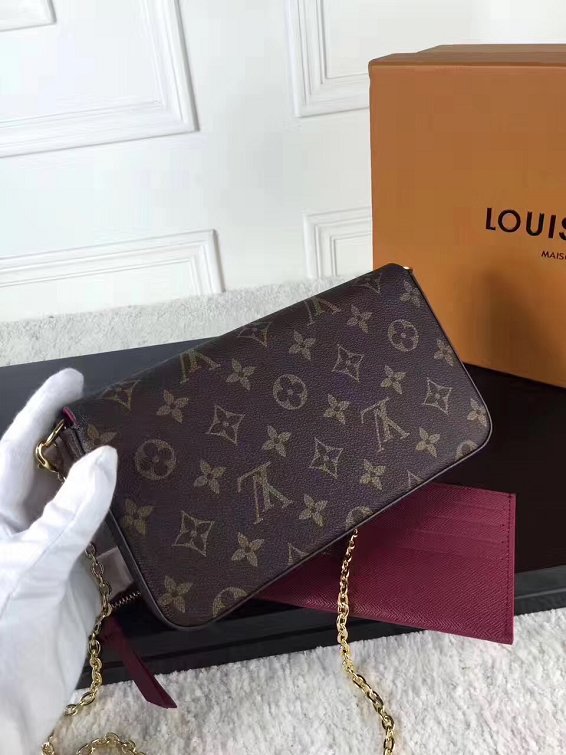 Louis vuitton original monogram canvas pochette felicie M61276