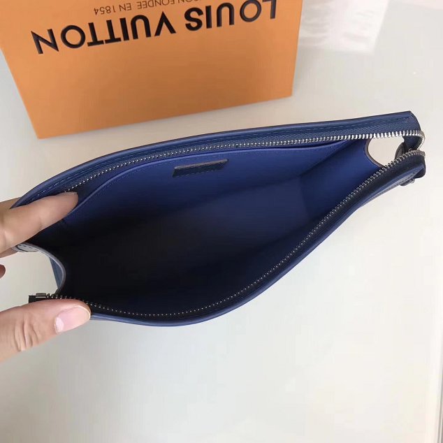 Louis Vuitton epi leather toiletry pouch 26 M41367 navy blue