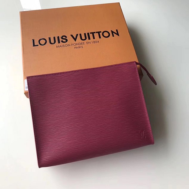 Louis Vuitton epi leather toiletry pouch 26 M41367 rose red