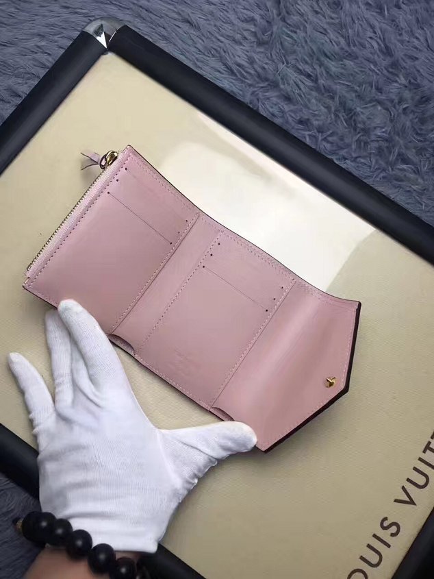 Louis vuitton monogram vernis leather victorine wallet M62428 pink