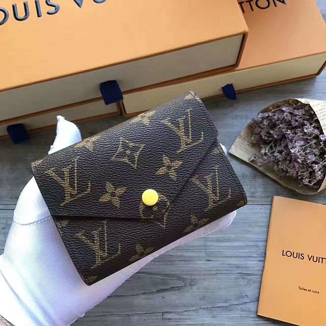 Louis vuitton monogram canvas victorine wallet M41938 yellow