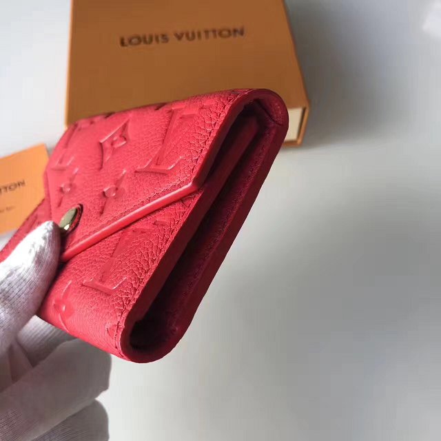 Louis vuitton monogram empreinte victorine wallet M64061 red