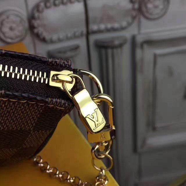 2017 louis vuitton origianl damier ebene mini pochette accessoires N58009