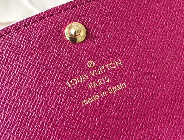 Louis vuitton monogram canvas emilie wallet M64202 burgundy