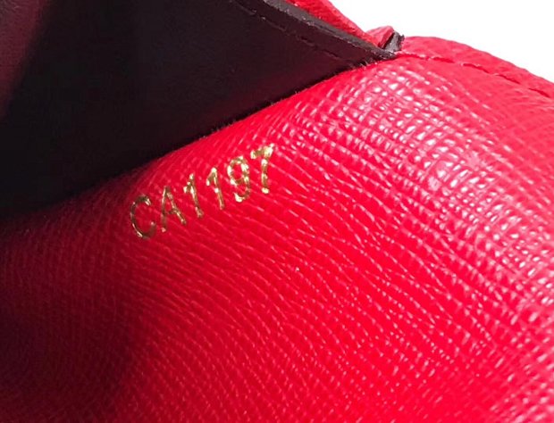 Louis vuitton monogram canvas emilie wallet M64202 red