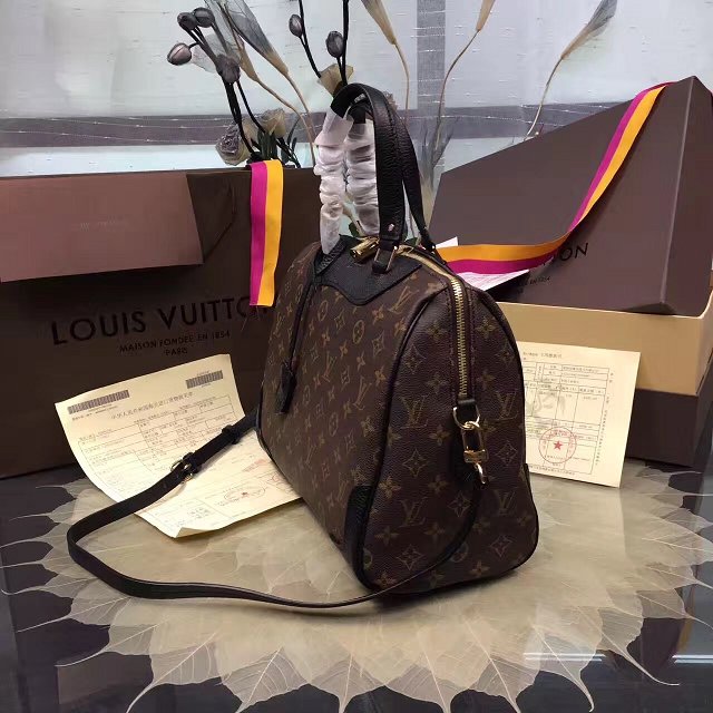 Louis vuitton original monogram canvas retiro bag M50058 black