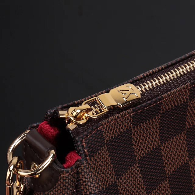 Louis vuitton damier ebene eva clutch purse N55213