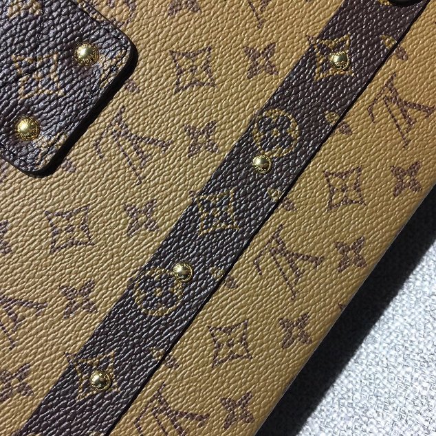 Louis vuitton original monogram reverse petite malle bag M44154